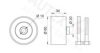 PEUGE 0000083011 Deflection/Guide Pulley, timing belt